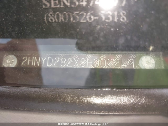 12689795 :رقم المزاد ، 2HNYD282X8H002249 vin ، 2008 Acura Mdx مزاد بيع