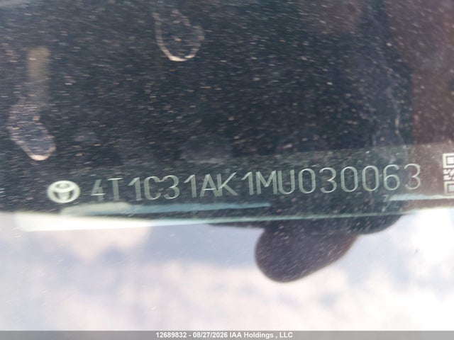 4T1C31AK1MU030063 Toyota Camry Hybrid Le