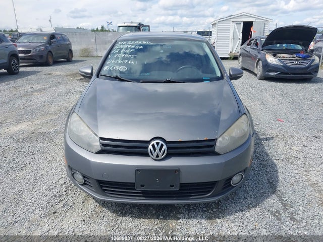 12689837 :رقم المزاد ، WVWBA7AJ6CW159905 vin ، 2012 Volkswagen Golf مزاد بيع