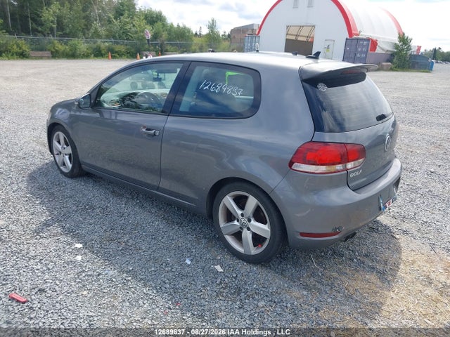 12689837 :رقم المزاد ، WVWBA7AJ6CW159905 vin ، 2012 Volkswagen Golf مزاد بيع