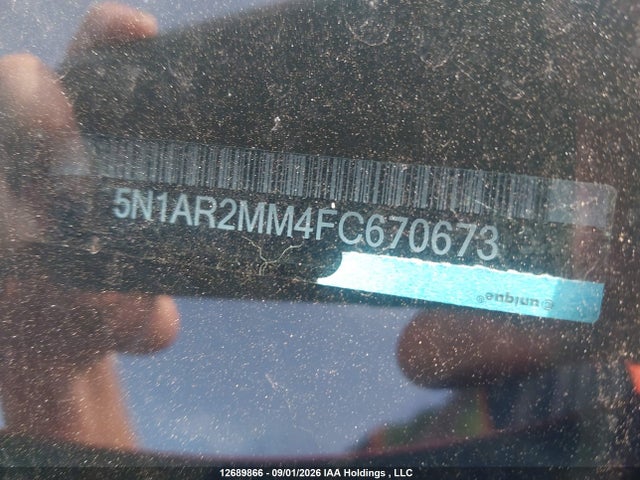 Продажа на аукционе авто 2015 Nissan Pathfinder S/sv/sl/platinum, vin: 5N1AR2MM4FC670673, номер лота: 12689866