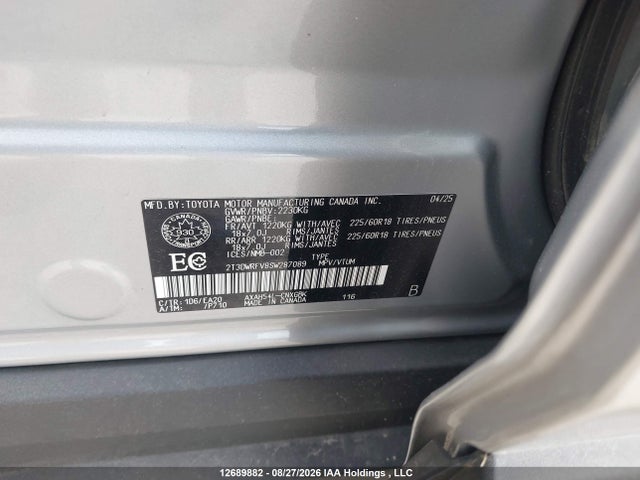 12689882 :رقم المزاد ، 2T3DWRFV8SW287089 vin ، 2025 Toyota Rav4 Hybrid Limited مزاد بيع