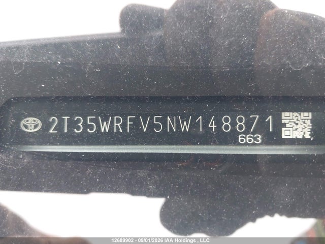 12689902 :رقم المزاد ، 2T35WRFV5NW148871 vin ، 2022 Toyota Rav4 Hybrid Xse مزاد بيع