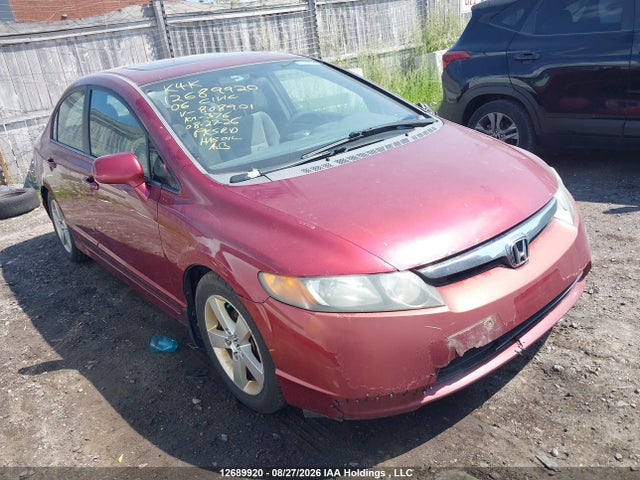 2006 Honda Civic მანქანა იყიდება აუქციონზე, vin: 1HGFA15856L808901, აუქციონის ნომერი: 12689920