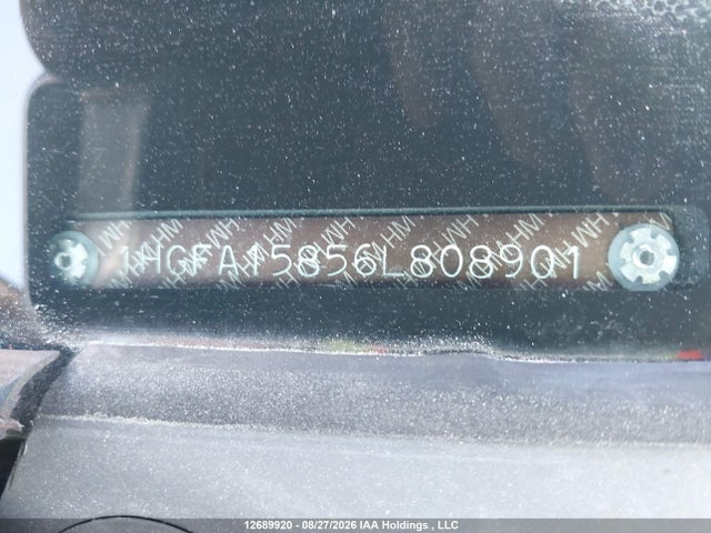 2006 Honda Civic მანქანა იყიდება აუქციონზე, vin: 1HGFA15856L808901, აუქციონის ნომერი: 12689920