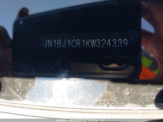 JN1BJ1CR1KW324339 Nissan Qashqai S/sl/sv