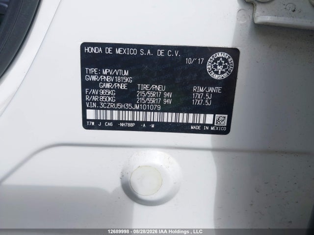 Honda HR-V 2018 3CZRU5H35JM101079 Image 19