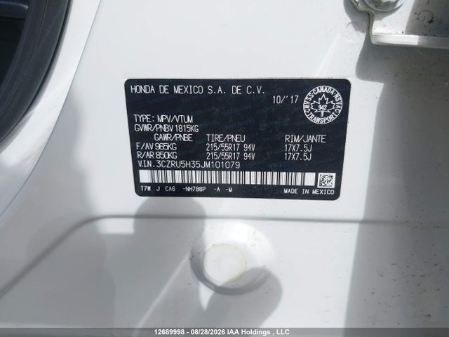Honda HR-V 2018 3CZRU5H35JM101079 Image 9