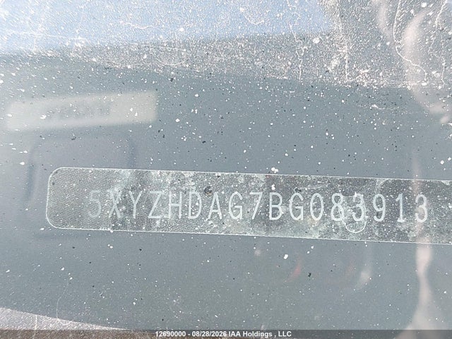 2011 Hyundai Santa Fe Limited 3.5 მანქანა იყიდება აუქციონზე, vin: 5XYZHDAG7BG083913, აუქციონის ნომერი: 12690000