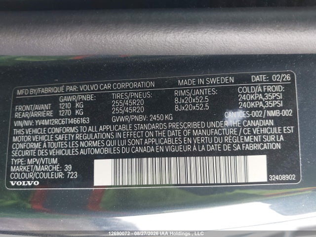 Volvo XC60 PLUS 2026 YV4M12RC6T1466163 Image 21