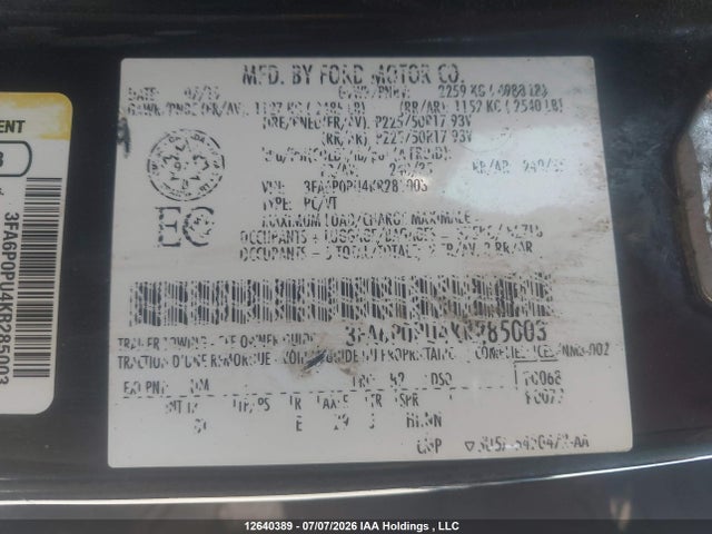 Ford Fusion Energi Sel 2019 3FA6P0PU4KR285003 Image 17
