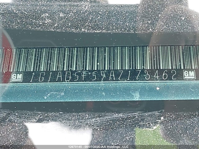 Продажа на аукционе авто 2010 Chevrolet Cobalt Lt W/1sa, vin: 1G1AD5F59A7173462, номер лота: 12670145
