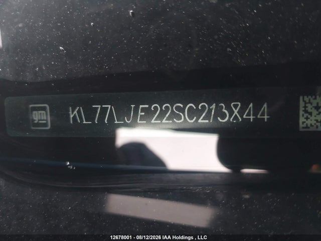 KL77LJE22SC213844 Chevrolet Trax 2rs Fwd