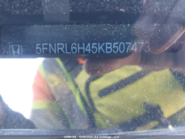 Aukcja sprzedaży 2019 Honda Odyssey Ex, vin: 5FNRL6H45KB507473, numer aukcji: 12690155
