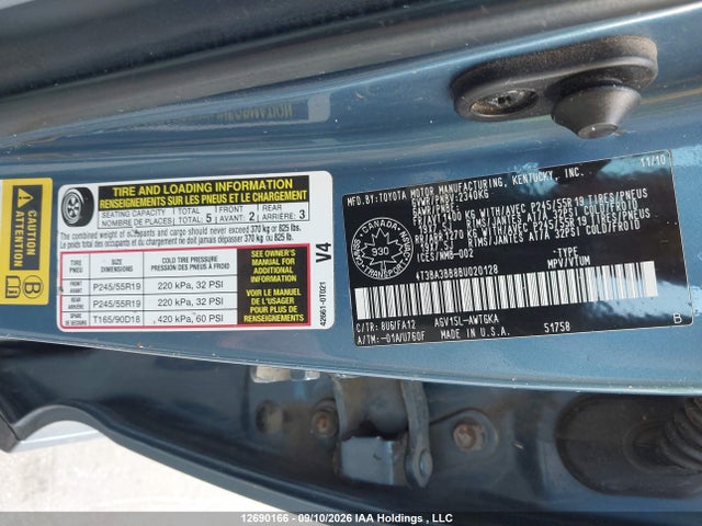 Продажа на аукционе авто 2011 Toyota Venza, vin: 4T3BA3BB8BU020128, номер лота: 12690166