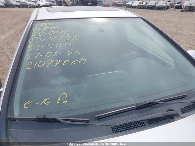 12690172 :رقم المزاد ، SHHEP33572U601757 vin ، 2002 Honda Civic Sir مزاد بيع