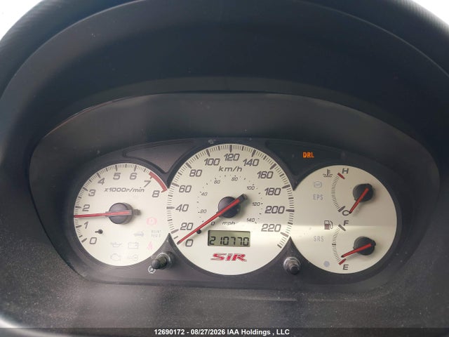 12690172 :رقم المزاد ، SHHEP33572U601757 vin ، 2002 Honda Civic Sir مزاد بيع