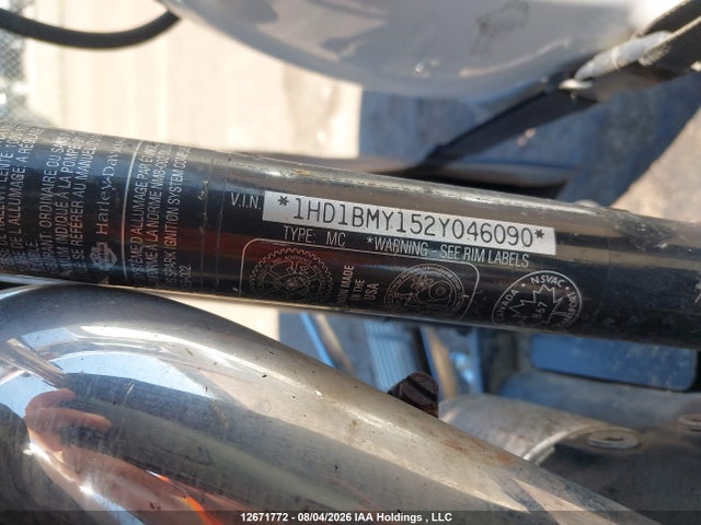12671772 :رقم المزاد ، 1HD1BMY152Y046090 vin ، 2002 Harley-davidson Flstf مزاد بيع