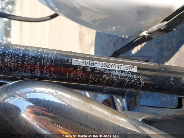 12671772 :رقم المزاد ، 1HD1BMY152Y046090 vin ، 2002 Harley-davidson Flstf مزاد بيع