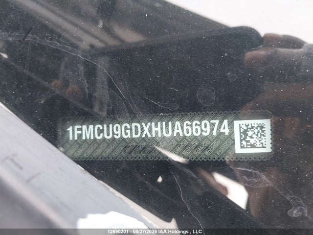 Продаж на аукціоні авто 2017 Ford Escape Se, vin: 1FMCU9GDXHUA66974, номер лоту: 12690201