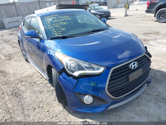 2016 Hyundai Veloster Turbo მანქანა იყიდება აუქციონზე, vin: KMHTC6AE0GU275836, აუქციონის ნომერი: 12690206