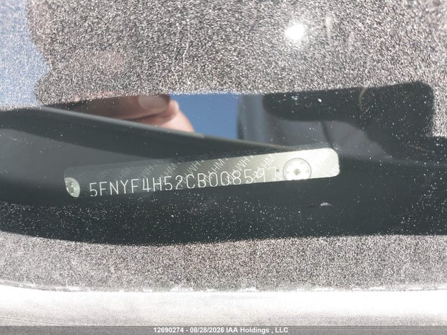 12690274 :رقم المزاد ، 5FNYF4H52CB008597 vin ، 2012 Honda Pilot Ex-l مزاد بيع