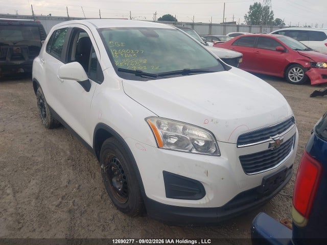 Aukcja sprzedaży 2015 Chevrolet Trax Ls, vin: 3GNCJKSB3FL255698, numer aukcji: 12690277