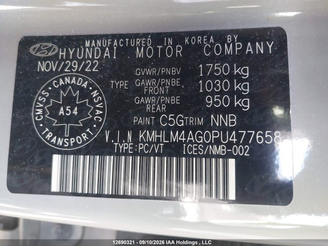 Hyundai Elantra 2023 KMHLM4AG0PU477658 Image 9