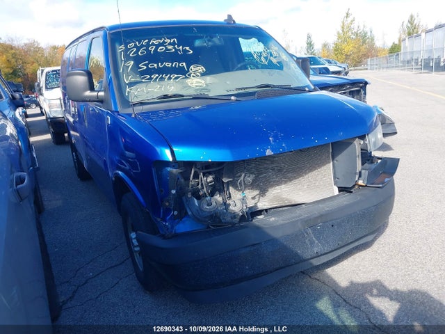 Продаж на аукціоні авто 2019 Gmc Savana 2500 Work Van, vin: 1GTW7AFP0K1291497, номер лоту: 12690343