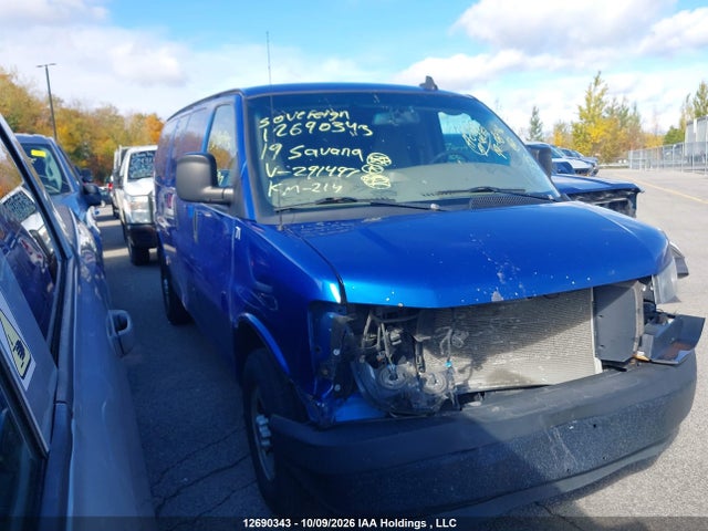 2019 Gmc Savana 2500 Work Van მანქანა იყიდება აუქციონზე, vin: 1GTW7AFP0K1291497, აუქციონის ნომერი: 12690343
