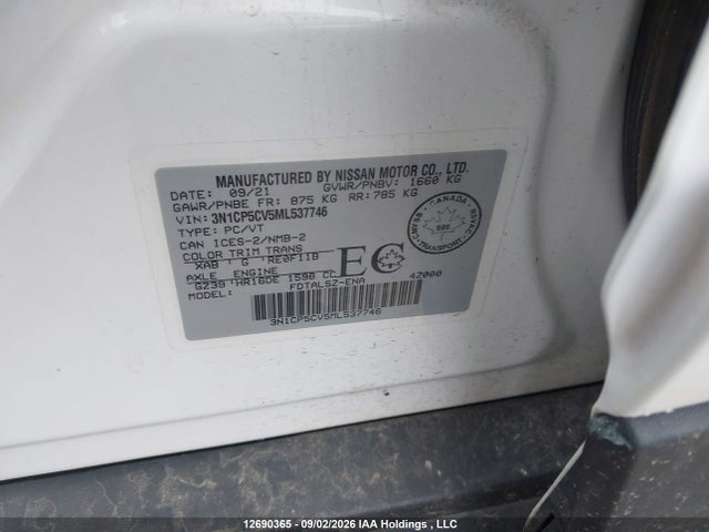 Nissan KICKS SV 2021 3N1CP5CV5ML537746 Image 9