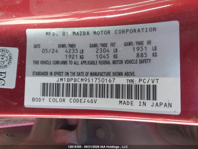 Mazda Mazda3 Gs 2025 JM1BPBCM9S1750167 Image 9