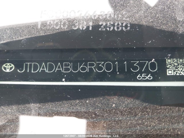 JTDADABU6R3011370 Toyota PRIUS XLE