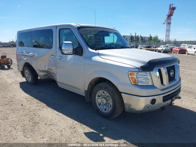2020 Nissan Nv Passenger Nv3500 Hd Sl V8/sv V8 მანქანა იყიდება აუქციონზე, vin: 5BZAF0AA1LN850513, აუქციონის ნომერი: 12690530