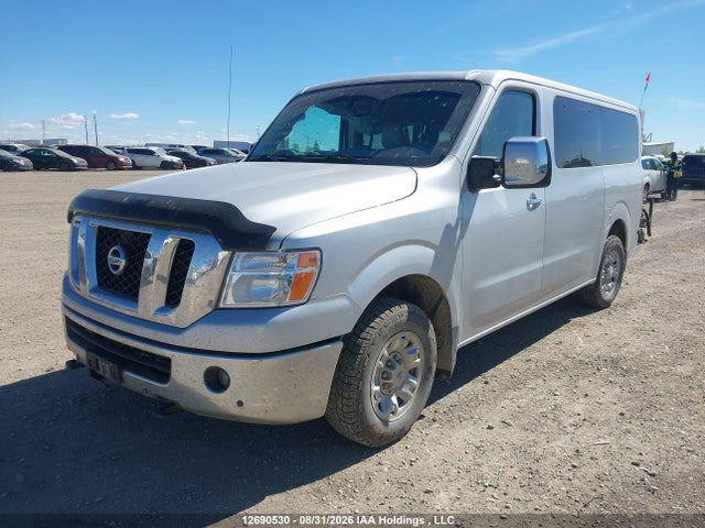 2020 Nissan Nv Passenger Nv3500 Hd Sl V8/sv V8 მანქანა იყიდება აუქციონზე, vin: 5BZAF0AA1LN850513, აუქციონის ნომერი: 12690530