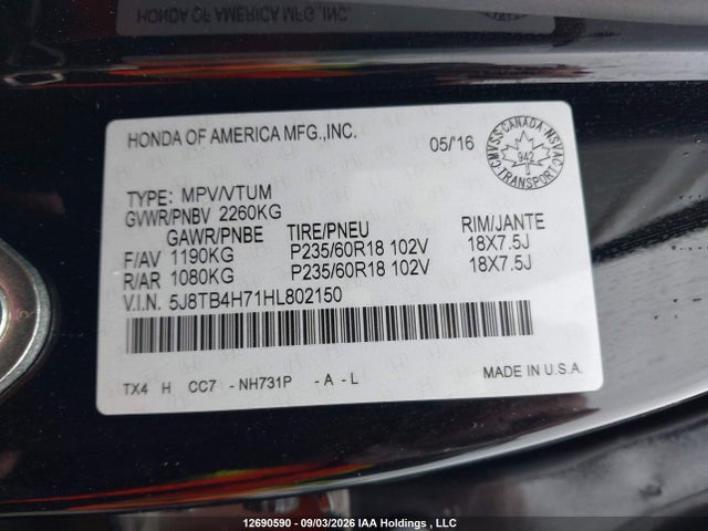 Acura Rdx Elite 2017 5J8TB4H71HL802150 Image 18