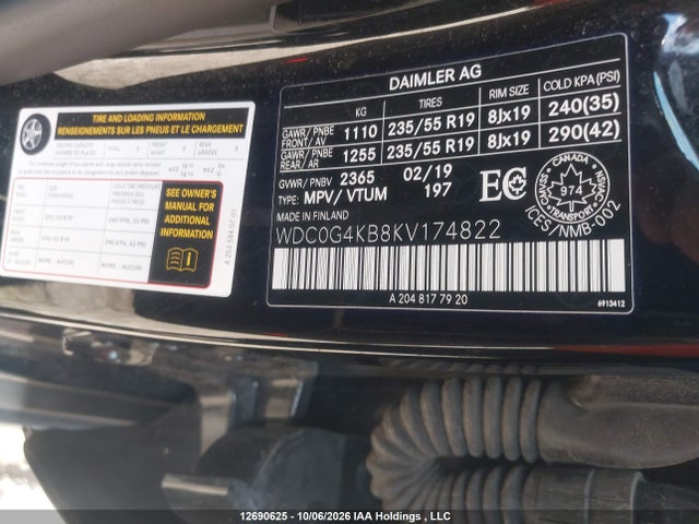 Продаж на аукціоні авто 2019 Mercedes-benz Glc 300 4matic, vin: WDC0G4KB8KV174822, номер лоту: 12690625