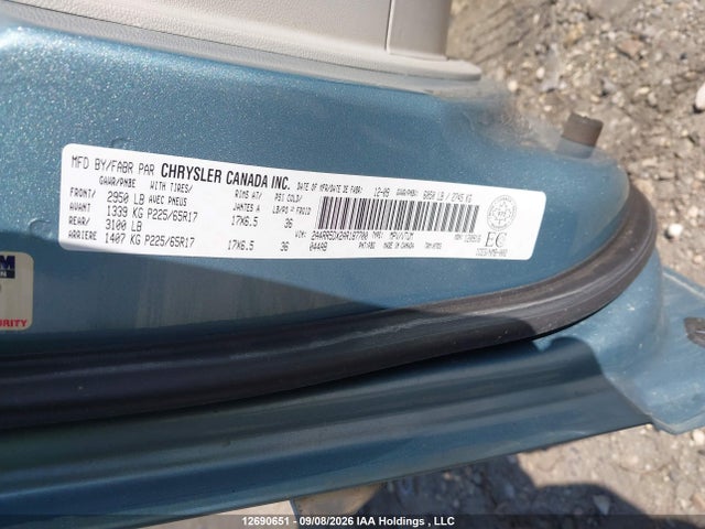 12690651 :رقم المزاد ، 2A4RR5DX2AR187700 vin ، 2010 Chrysler Town & Country Touring مزاد بيع