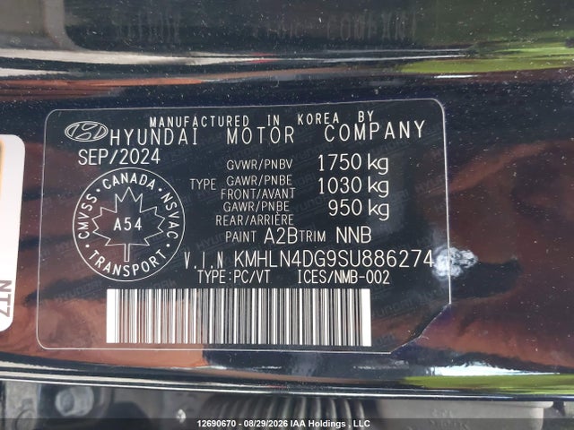 Auction sale of the 2025 Hyundai Elantra, vin: KMHLN4DG9SU886274, lot number: 12690670