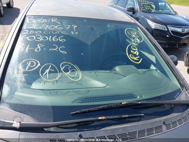 12690679 :رقم المزاد ، 2HGFA1F20AH030166 vin ، 2010 Honda Civic Dx/dx-a مزاد بيع