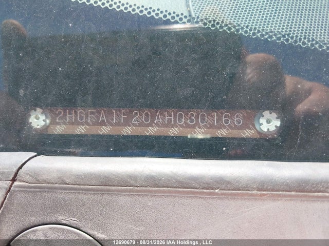 12690679 :رقم المزاد ، 2HGFA1F20AH030166 vin ، 2010 Honda Civic Dx/dx-a مزاد بيع