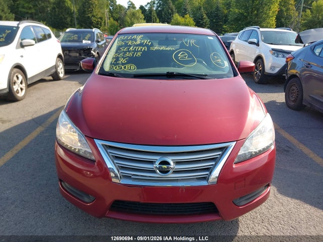 Продаж на аукціоні авто 2015 Nissan Sentra S/sv/sr/sl, vin: 3N1AB7AP8FL663818, номер лоту: 12690694