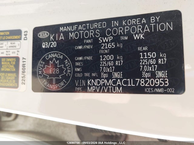 KIA Sportage Lx 2020 KNDPMCAC1L7820953 Image 17