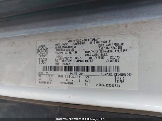 Ford Transit T-250 2023 1FTBR3U84PKB10788 Image 19