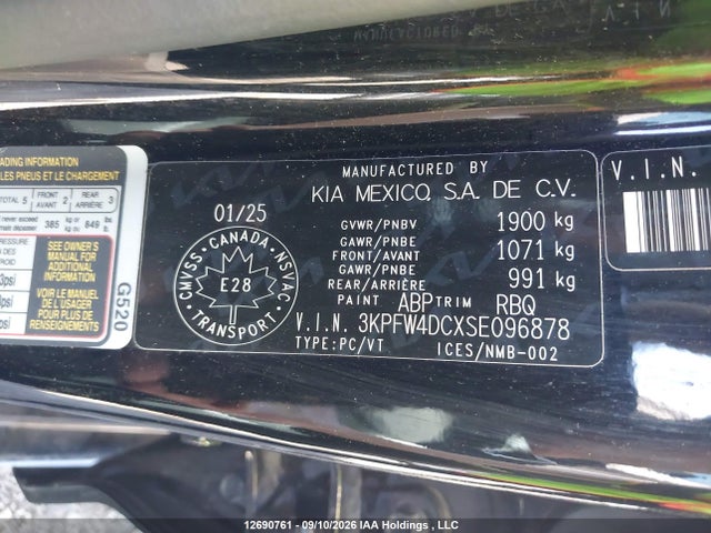 3KPFW4DCXSE096878 KIA K4 Gt-line Turbo/gt-line Turbo Limited