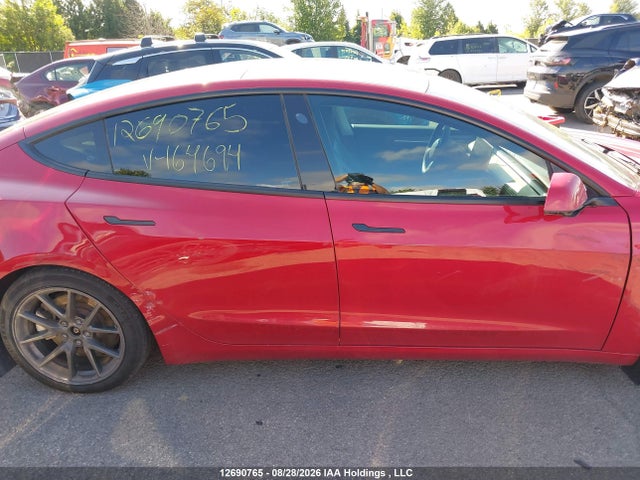 5YJ3E1EA1NF164694 Tesla Model 3 Rwd/standard Range