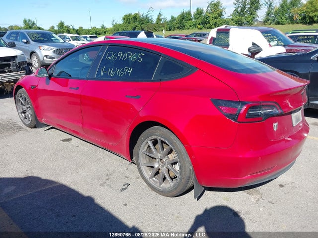 5YJ3E1EA1NF164694 Tesla Model 3 Rwd/standard Range