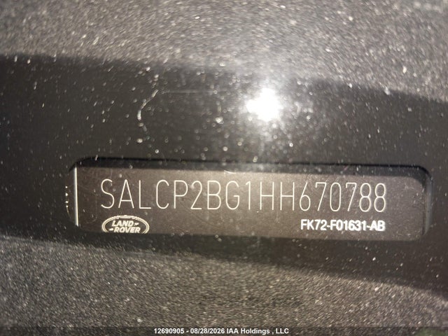 SALCP2BG1HH670788 Land Rover Discovery Sport Se