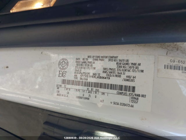 1FTYE1Y8XLKB06419 Ford Transit T-150