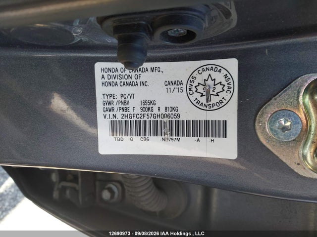 2HGFC2F57GH006059 Honda Civic Lx
